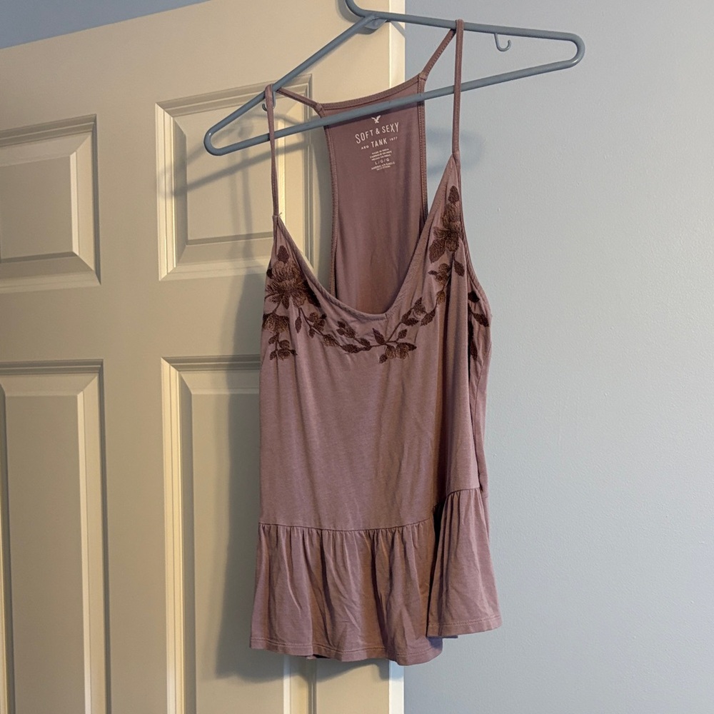 American Eagle Outfitters Mauve Floral Camisole